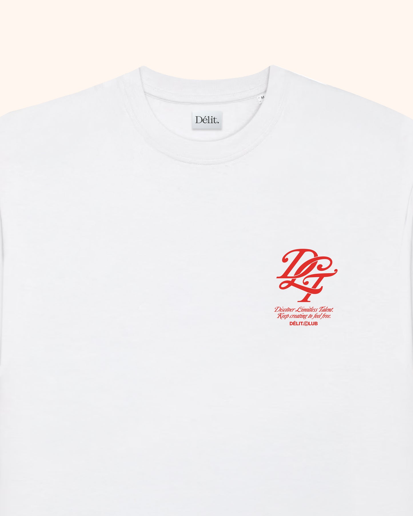 T-shirt Monogramme / Blanc & Rouge