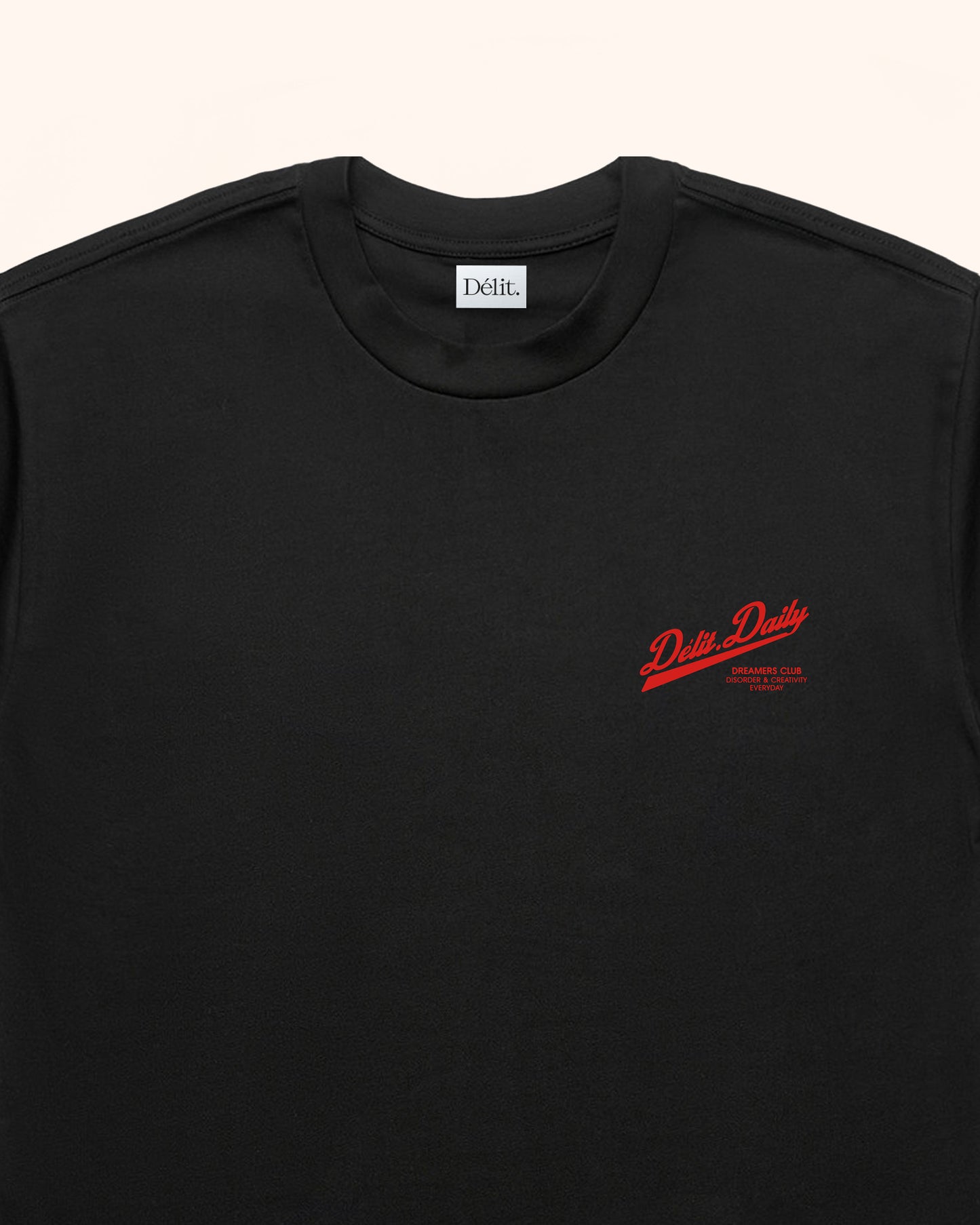 T-shirt Délit.Daily /Noir