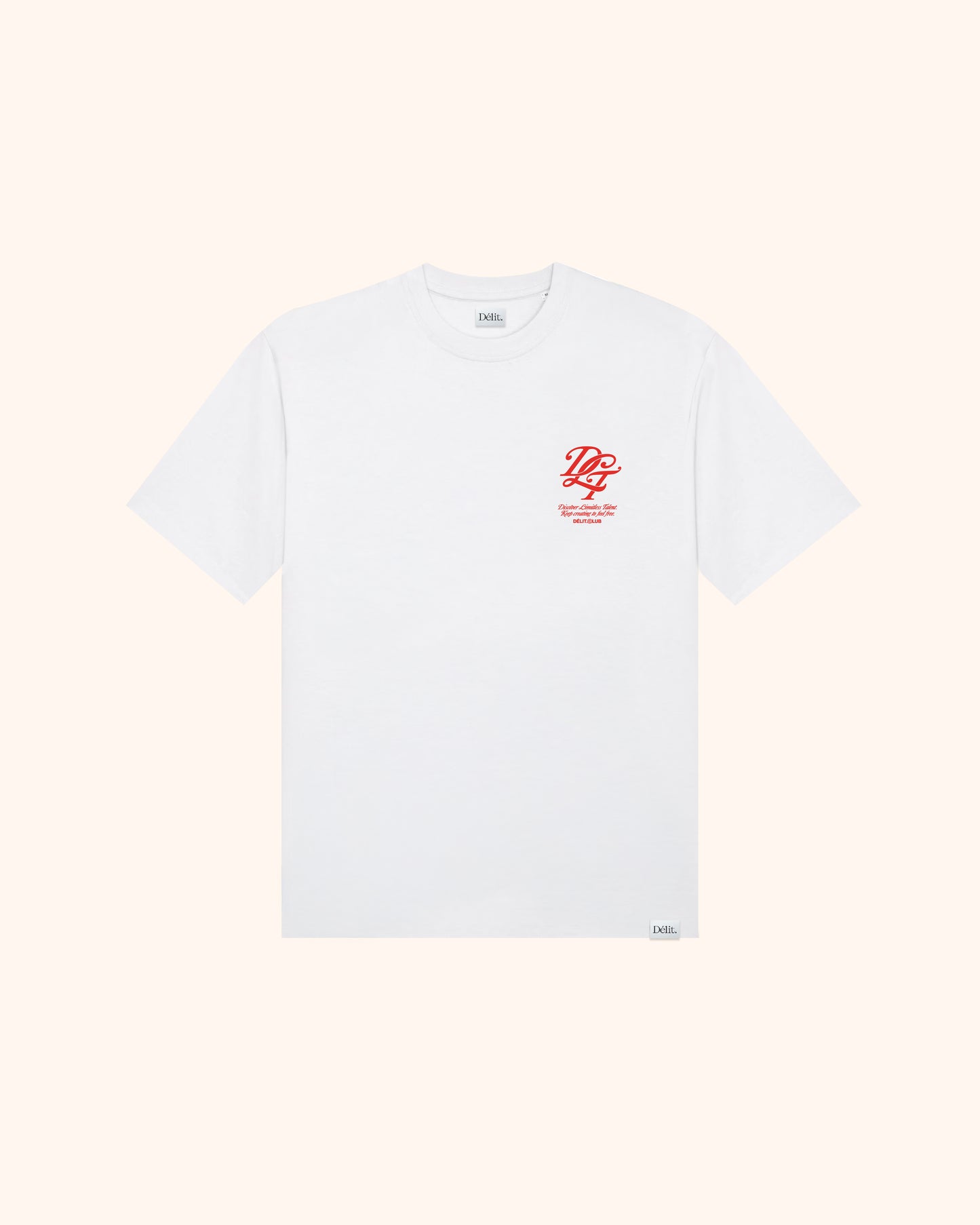 T-shirt Monogramme / Blanc & Rouge