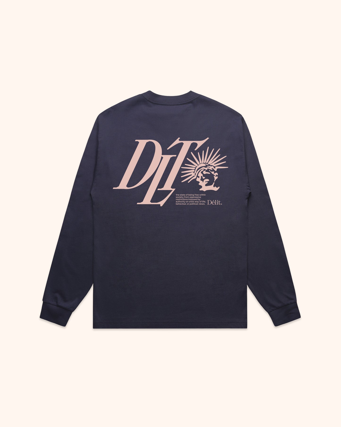 T-shirt manches longues Liberty / Bleu nuit