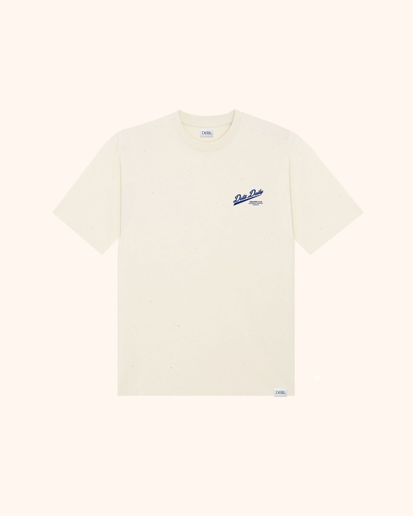 T-shirt Délit.Daily / Ivoire & Bleu