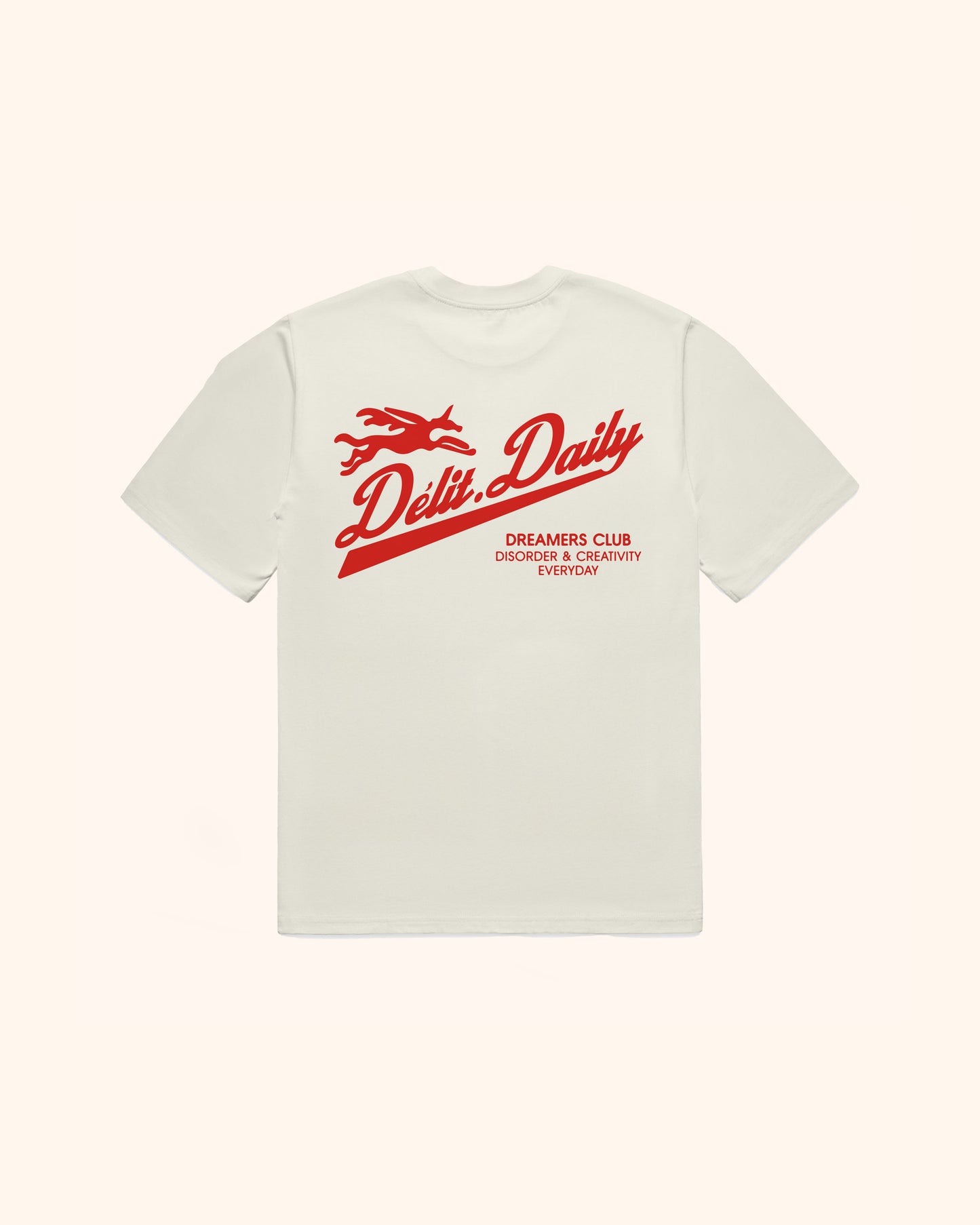 T-shirt Délit.Daily / Ivoire